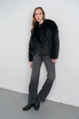 Siyah Kısa Suni Kürk Ceket thumbnail 8