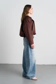 Kahverengi Süet Bomber Ceket thumbnail 2