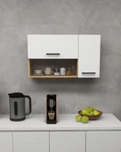 Arnetti Akasya Çok Amaçlı Dolap - Safirmeşe Beyaz Banyo ve Mutfak Kapaklı Saklama Dolabı thumbnail 1