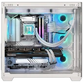 BitFenix AL118850W 80+Bronze Tempered Glass ARGB USB 3.0 ATX Mid Tower Beyaz Kasa BFC-ALB85WWGSW-4A thumbnail 4