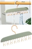 Dolap içi Elbise Askısı 8 Kancalı Dayanıklı Plastik İç Çamaşır Kravat Mayo Askısı thumbnail 3