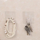 Su Geçirmez Kendinden Yapışkanlı Ultra Güçlü Şeffaf Askı 2 Adet thumbnail 1