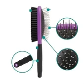 Çift Taraflı Evcil Hayvan Kedi Köpek Temizleme Pet Bakım Fırçası thumbnail 2