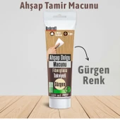 GÜRGEN Renk Ahşap Parke Tamir Macunu Mobilya Masa Dolgu Çatlak Çizik Giderici 125 ML Kullanım Hazır thumbnail 2