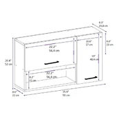 Arnetti Akasya Çok Amaçlı Dolap - Safirmeşe Antrasit Banyo ve Mutfak Kapaklı Saklama Dolabı thumbnail 6