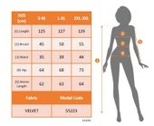 Kadın Uzun Kollu Bisiklet Yaka Midi Kadife Mavi Elbise thumbnail 6