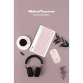 Pembe Kablosuz Klye Ve Mouse Seti thumbnail 2