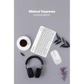 Beyaz Kablosuz Klye Ve Mouse Seti thumbnail 2