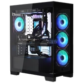 BitFenix W808 850W 80+ Bronze Tempered Glass ARGB USB 3.0 ATX Mid Tower Siyah Kasa BFC-W85KKGSK-4A thumbnail 4