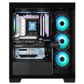 BitFenix W808 850W 80+ Bronze Tempered Glass ARGB USB 3.0 ATX Mid Tower Siyah Kasa BFC-W85KKGSK-4A thumbnail 5