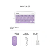 Mor Kablosuz Klye Ve Mouse Seti thumbnail 3