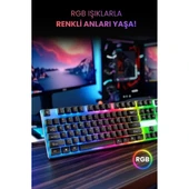 Kablolu Işıklı Gaming Standart Türkçe Q Klye Ve Mouse Seti thumbnail 4