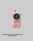 Bebek Telsizi LCD Ekran VOX İki Yönlü İletişim USB Şarj Hafif thumbnail 5
