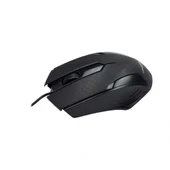 Siyah Mat Desenli Usb Kablolu 3d Optik Mouse thumbnail 1