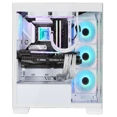 BitFenix W808 850W 80+ Bronze Tempered Glass ARGB USB 3.0 ATX Mid Tower Beyaz Kasa BFC-WB85WWGSW-4A thumbnail 5