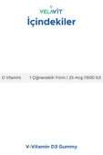 VELAVİT V-Vitamin D3 Gummy thumbnail 2