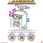 Eliusta  Yankı 56 cm Derinlik 65 cm Genişlikte Dolap Baharat Raflı Set Üstü Ocak Uyumlu 65x88x56 cm Dolap thumbnail 2