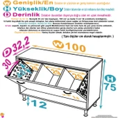 Eliusta  Sare 100 cm Beyaz Sepetli Banyo Dolabı,Mutfak Dolabı 100x75x32,5 cm Oyuncak Sepeti Çok Amaçlı Dolap thumbnail 2