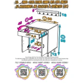 Eliusta  Mono Duvara Monte 80 cm Baharat Raflı Ocak Altı Dolap 80x88x48 cm Tüp Bölmeli Mutfak Ünitesi thumbnail 2