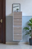 Eliusta  Slim 4 Düşer Kapaklı 52 cm Cordoba Asma Ayakkabılık Kapı Önü/Antre 52x156x26 cm Ayakkabılık thumbnail 1