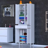 Eliusta  Nexa Modüler Dolap  70 Cm Banyo/Mutfak Dolabı Extra Kullanım Alanlı 70x173x32,5 cm Beyaz Dolap thumbnail 3