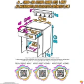 Eliusta  Yankı 56 cm Derinlik 60 cm Genişlikte Dolap Baharat Raflı Set Üstü Ocak Uyumlu 60x88x56 cm Dolap thumbnail 2