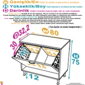 Eliusta  Sare 80 cm Beyaz Sepetli Banyo Dolabı,Mutfak Dolabı 80x75x32,5 cm Oyuncak Sepeti Çok Amaçlı Dolap thumbnail 2