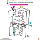 Eliusta  Artex  95 cm Yüksek Organizasyonlu Boy Dolabı 95x173x32,5 cm Beyaz Banyo/Mutfak Dolabı thumbnail 2