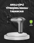 4 Başlıklı Şarjlı Masaj Tabancası Bel Sırt Boyun Bacak Kas Rahatlatıcı thumbnail 1