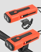 Su Geçirmez Bisiklet Işığı 5000 mAh Powerbankli Ön Far thumbnail 4