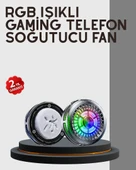 RGB Gaming Telefon Fanı Sessiz Soğutucu Tüm Akıllı Telefonlara Uygun thumbnail 1