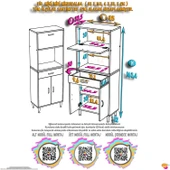 Eliusta  Avelin Kapaklı Mini/Midi Fırın Dolabı 85 cm Beyaz Çok Fonksiyonlu 85x163,4x32,5 cm Mutfak Dolabı thumbnail 2
