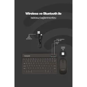 Siyah Kablosuz Klavye Ve Mouse Seti thumbnail 3