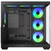 BitFenix AL118 850W 80+Bronze Tempered Glass 7xARGB Siyah ATX Mid Tower Kasa BFC-ALB85KKGSK-7A thumbnail 4