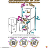 Eliusta  Sakür Ankastre Fırın Dolabı 56 cm Özel Genişlik Beyaz  Depolama Alanlı 60x152x56 cm Beyaz Dolap thumbnail 3