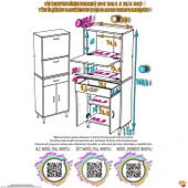 Eliusta  Solaira 80 cm Genişlik Kapaklı Mutfak Dolabı 4 Kapaklı, Çekmeceli Çok Amaçlı Mutfak/Banyo Dolabı thumbnail 2