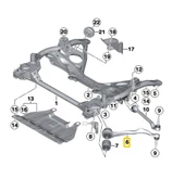 BMW 1 - 2 - 3 VE 4 SERİSİ TRW SOL ÜST SALINCAK KOLU 31126855741 thumbnail 1