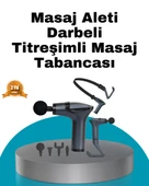 Taşınabilir 3in1 Masaj Aleti Şarjlı Titreşimli Esneme Bantlı thumbnail 1