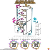 Eliusta  Ora 48 cm Derinlikte Beyaz Mutfak/Kiler Dolabı 60x162,4x48 cm 1 Çekmece 2 Kapak Modüler Dolap thumbnail 2