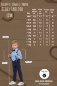 Yaprak Desenli Salopetli Gömlekli Erkek Çocuk Alt Üst Takım-2407 thumbnail 6