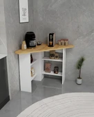 Arnetti Corner Kahve Köşesi Çok Amaçlı Raflı Mutfak Masası Safirmeşe Beyaz thumbnail 3