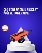600 Lümen Şarjlı Bisiklet Farı COB Yan Çakar Acil Durum thumbnail 1