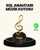 Dönen Sol Anahtarı Figürlü Müzik Kutusu Şık Hediyelik Dekor thumbnail 1