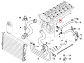 BMW M52 VE M54 MOTOR FEBİ SU FLANŞI 11531705210 thumbnail 4
