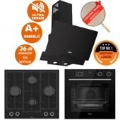 Ferre FryArt&SilentArt-SteamArt FIA Yeni Seri Sessiz Siyah  Ankastre Set ( D063-SA + XE64CS +LN385) thumbnail 1