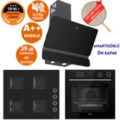 Ferre FryArt&SilentArt-SteamArt LUA Yeni Seri Sessiz Siyah  Ankastre Set ( D080-SA + XE64CS +SS205) thumbnail 1