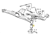BMW E30 FEBİ ARKA TRAVERS TAKOZU 33311129144 - 4