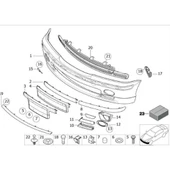 BMW E46  - 09.2001 ÖN TAMPON ÇEKİ KAPAĞI 51118213685 thumbnail 5