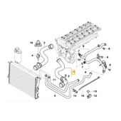 BMW E38 VE E39 M52 M54 MOTOR RADYATÖR ÜST HORTUM 11531705223 thumbnail 2