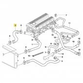 BMW E36 VE Z3 M42 VE M44 MOTOR RADYATÖR ALT HORTUMU 11531247261 thumbnail 2